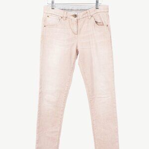 Brunello Cucinelli Light-Brown Washed Stretch-Denim Skinny Jeans